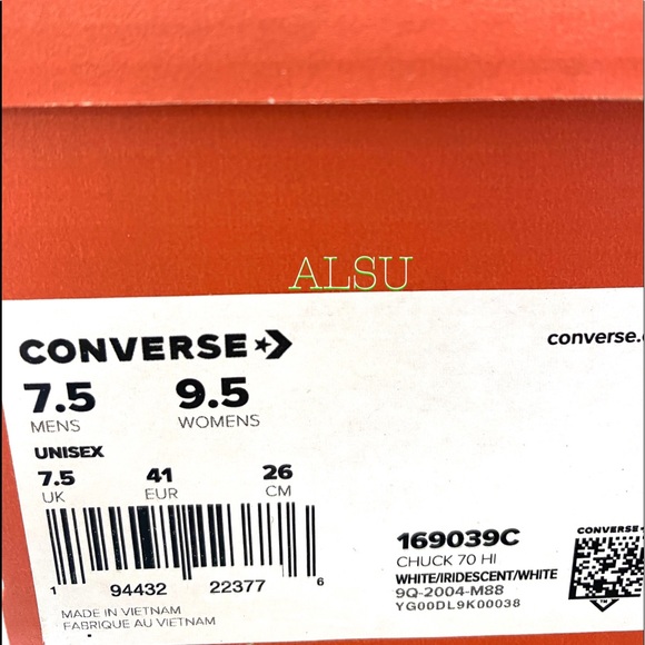 Converse Chuck 70 High Top Mirror Silver Women’s - Picture 9 of 9